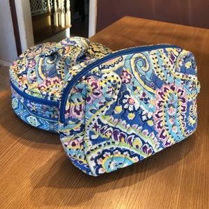 VERA BRADLEY- “Capri Blue” Cosmetic Bag Bundle